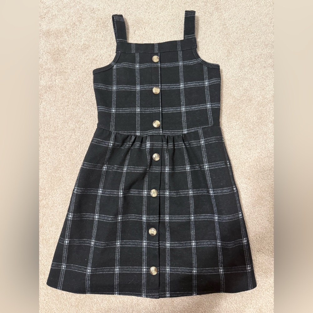 Abercrombie Kids Black Plaid Dress